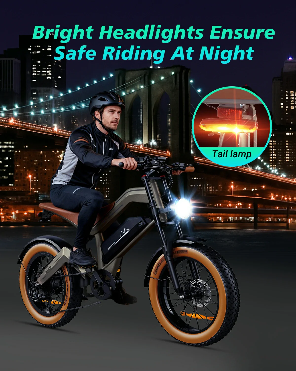 DYU M20 Lite All-Terrain Long-Range Electric Bike - Image 7