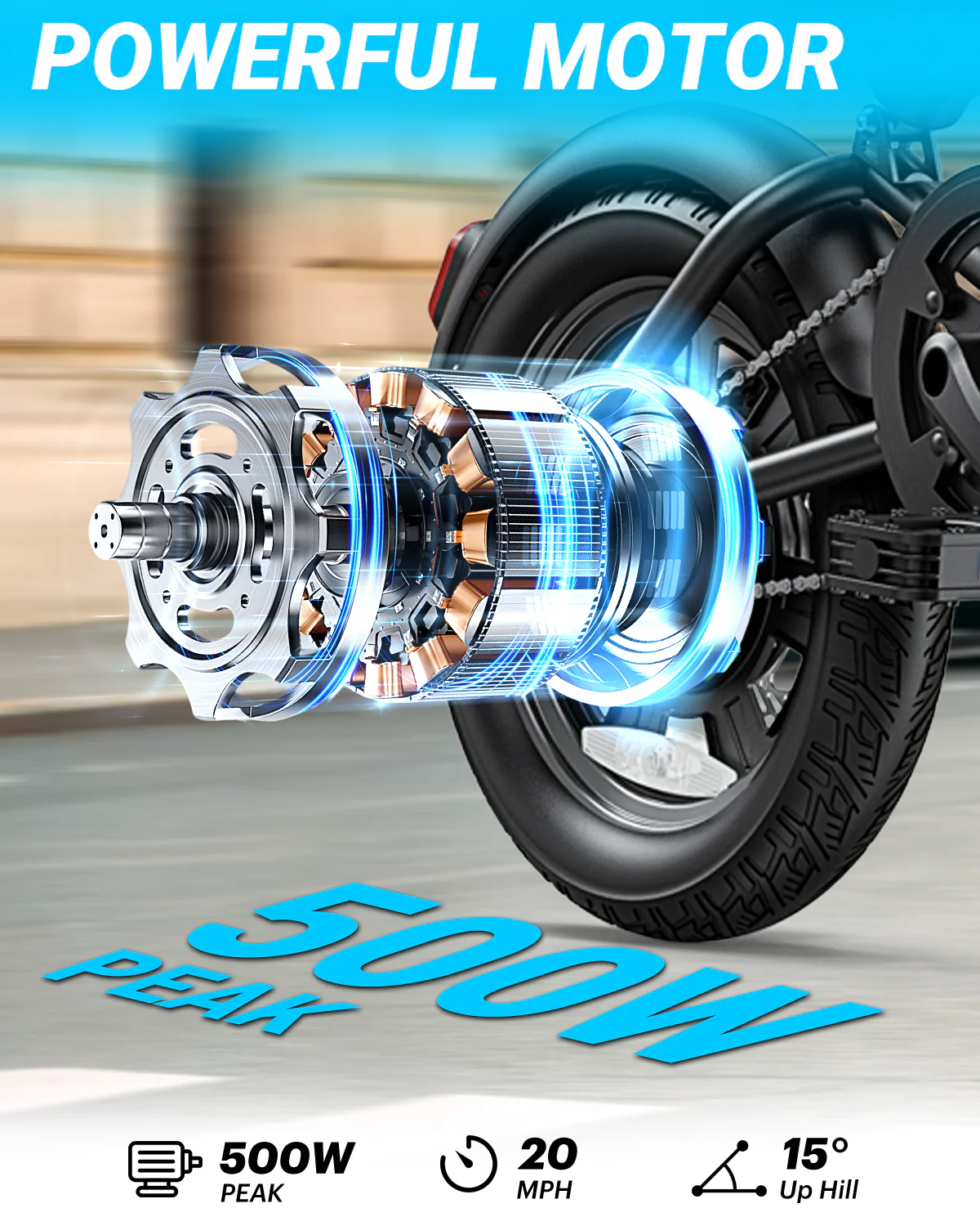 DYU X1 mini 14 inch Electric Bike for Adults - Image 15