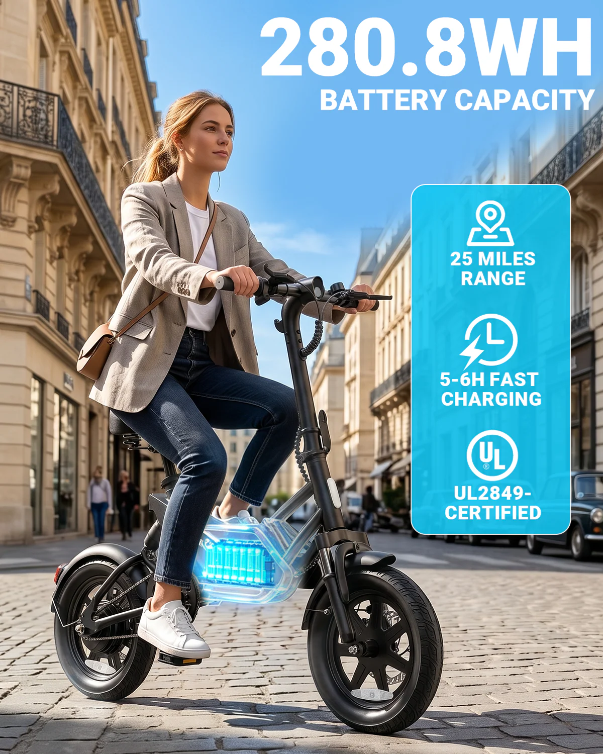 DYU X1 mini 14 inch Electric Bike for Adults - Image 16