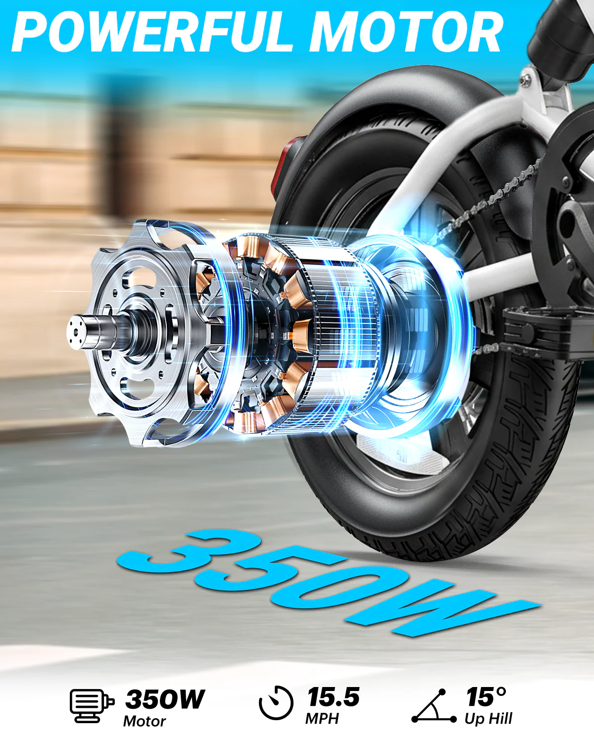 DYU X1 mini 14 inch Electric Bike for Adults - Image 5